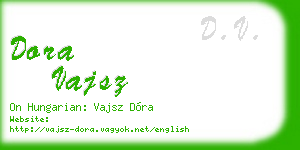 dora vajsz business card